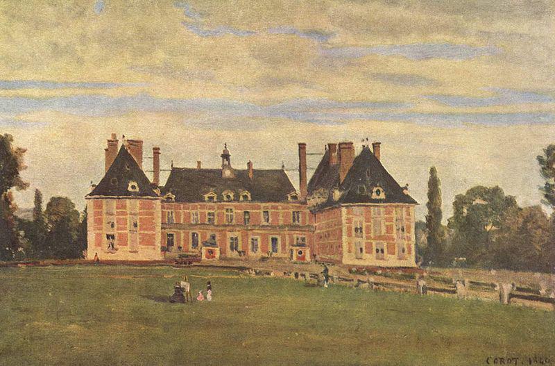 Jean-Baptiste Camille Corot Chateau de Rosny china oil painting image